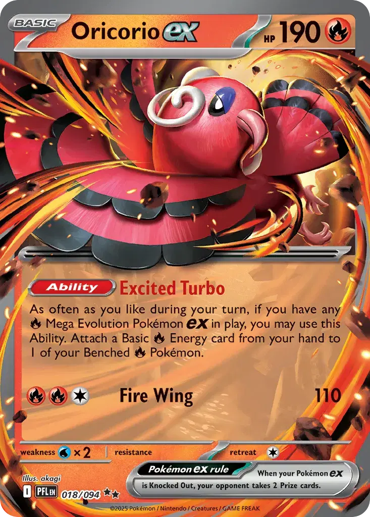 Oricorio ex Phantasmal Flames 18