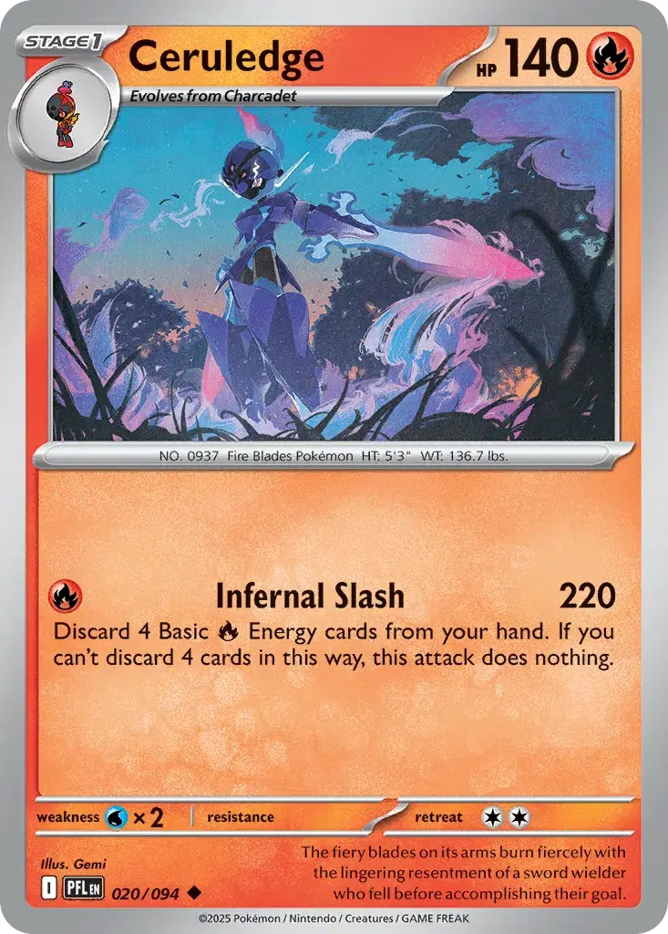 Ceruledge Phantasmal Flames 20