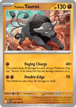 Paldean Tauros Phantasmal Flames