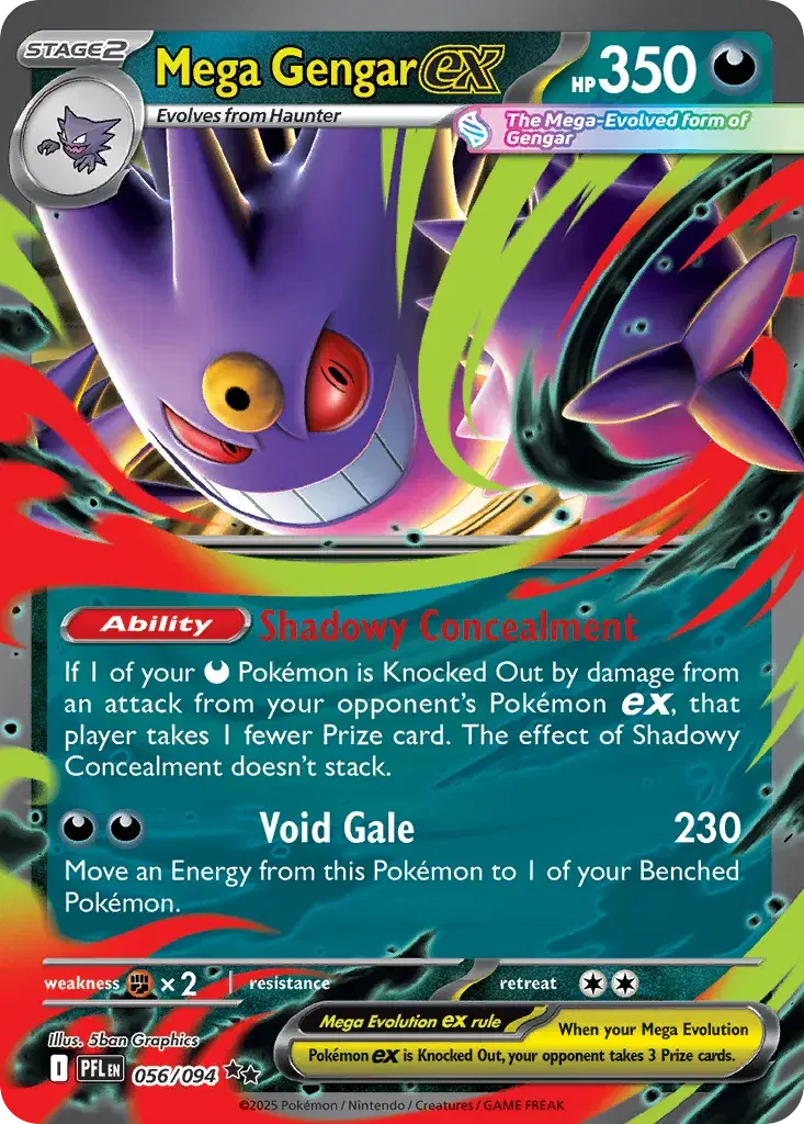 Mega Gengar ex Phantasmal Flames 56