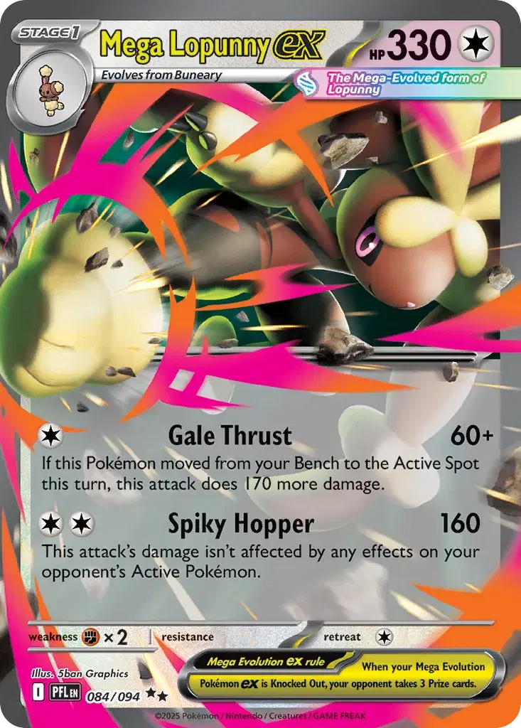 Mega Lopunny ex Phantasmal Flames 84