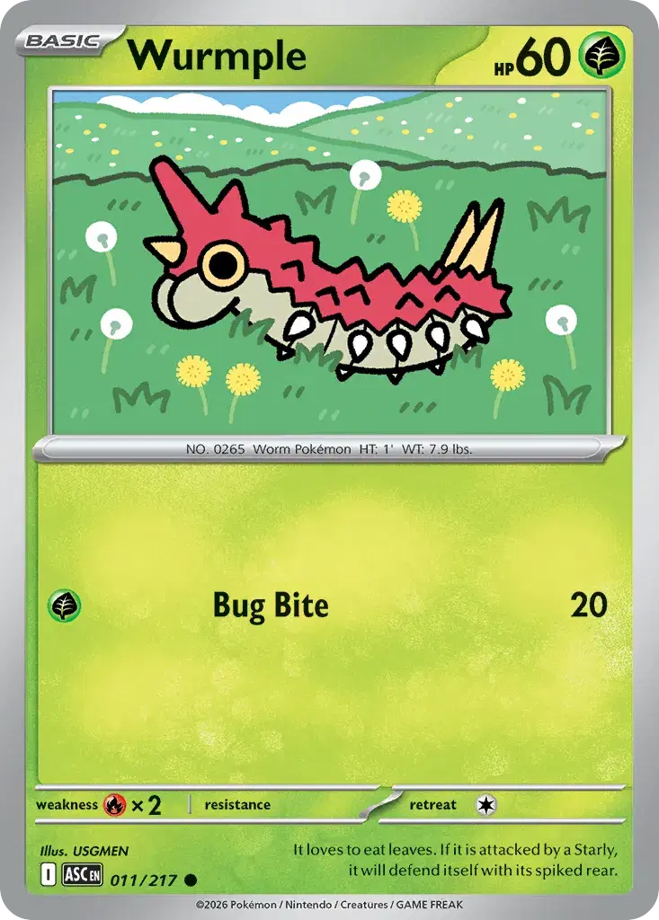 Wurmple Ascended Heroes 11
