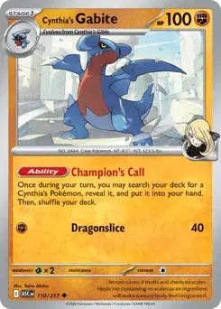 Cynthia's Gabite Ascended Heroes