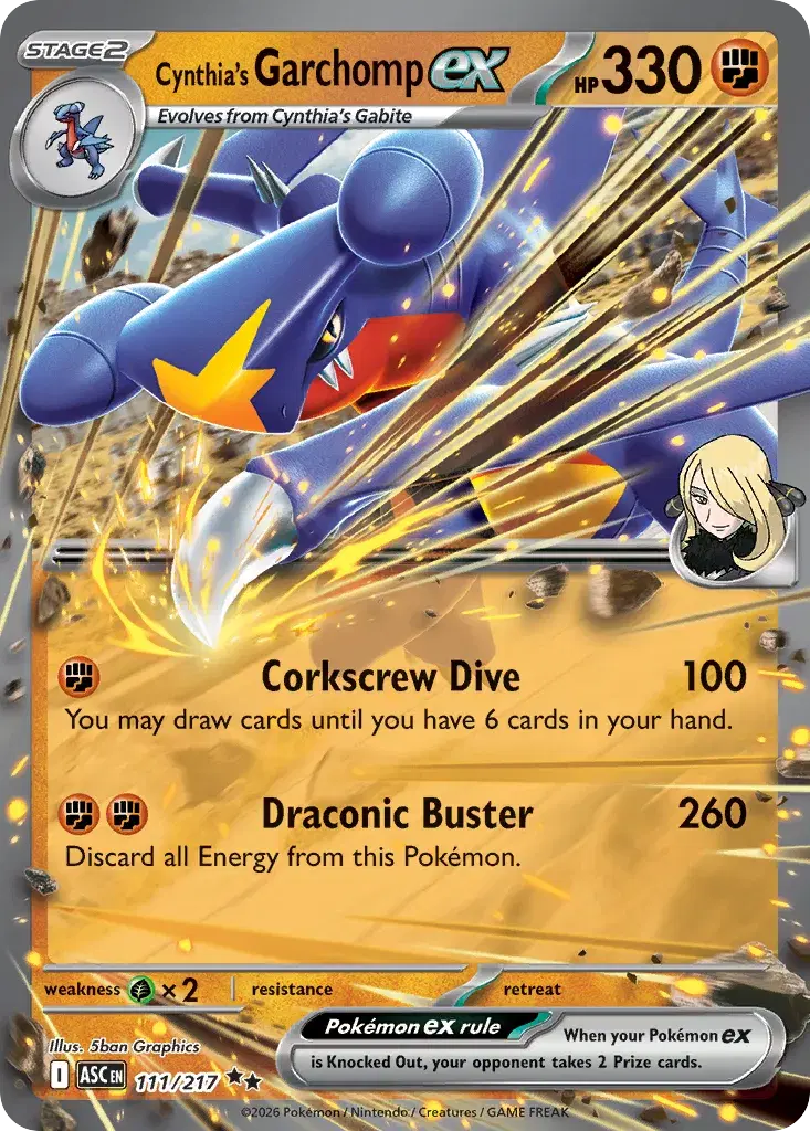 Cynthia's Garchomp ex Ascended Heroes 111