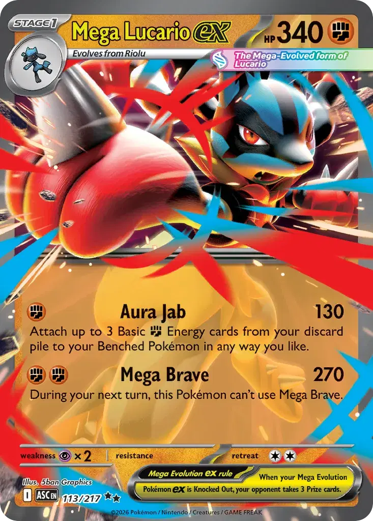 Mega Lucario ex Ascended Heroes 113