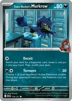Team Rocket's Murkrow Ascended Heroes