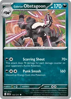 Galarian Obstagoon Ascended Heroes