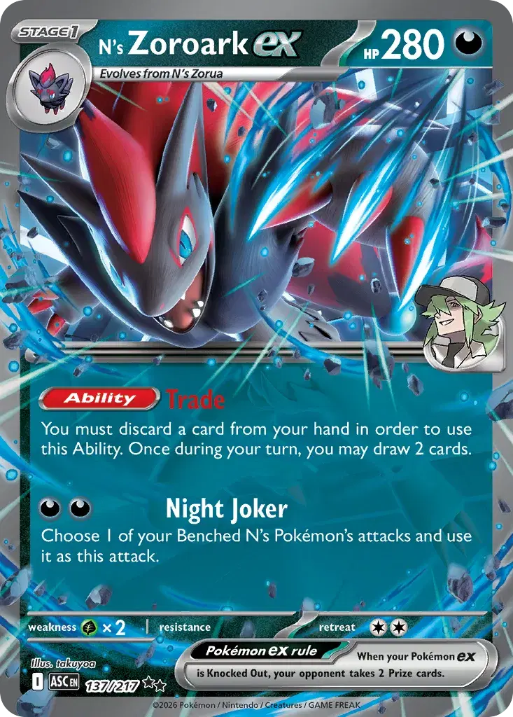 N's Zoroark ex Ascended Heroes 137