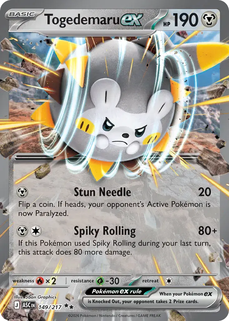 Togedemaru ex Ascended Heroes 149