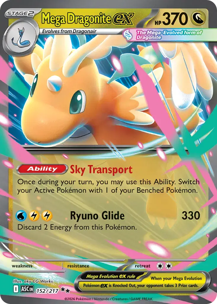 Mega Dragonite ex Ascended Heroes 152