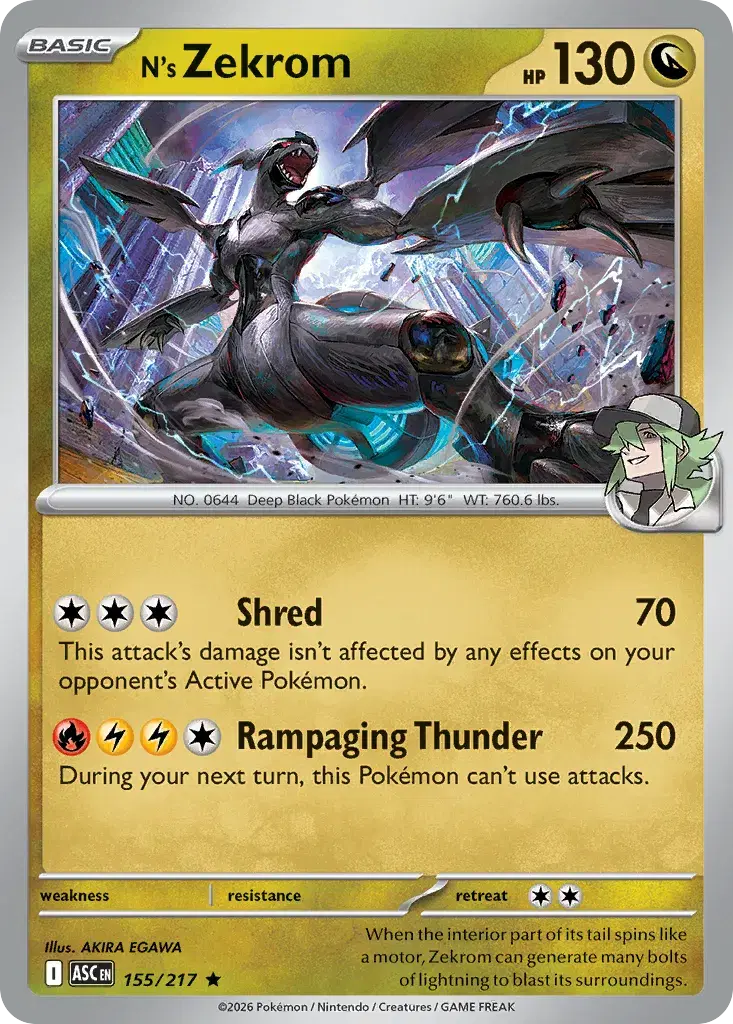 N's Zekrom Ascended Heroes 155