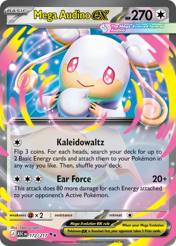 Mega Audino ex Ascended Heroes 172
