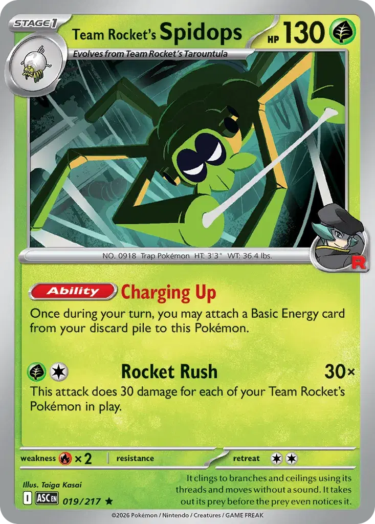 Team Rocket's Spidops Ascended Heroes 19
