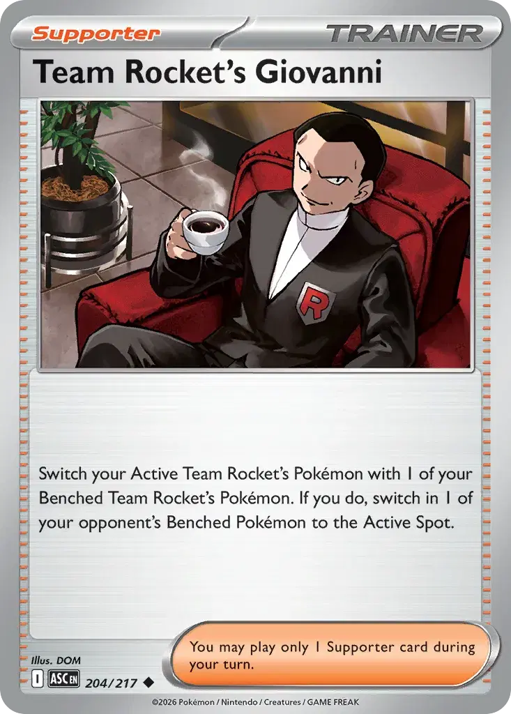 Team Rocket's Giovanni Ascended Heroes 204