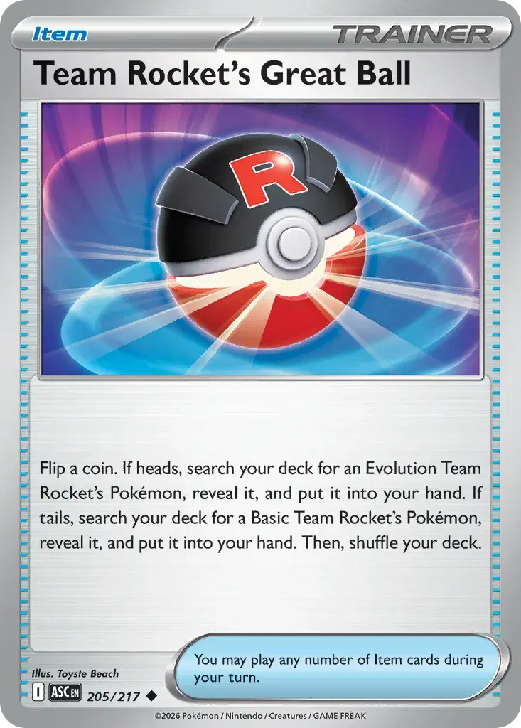 Team Rocket's Great Ball Ascended Heroes 205