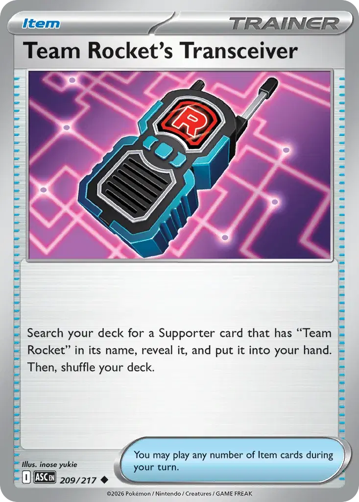 Team Rocket's Transceiver Ascended Heroes 209