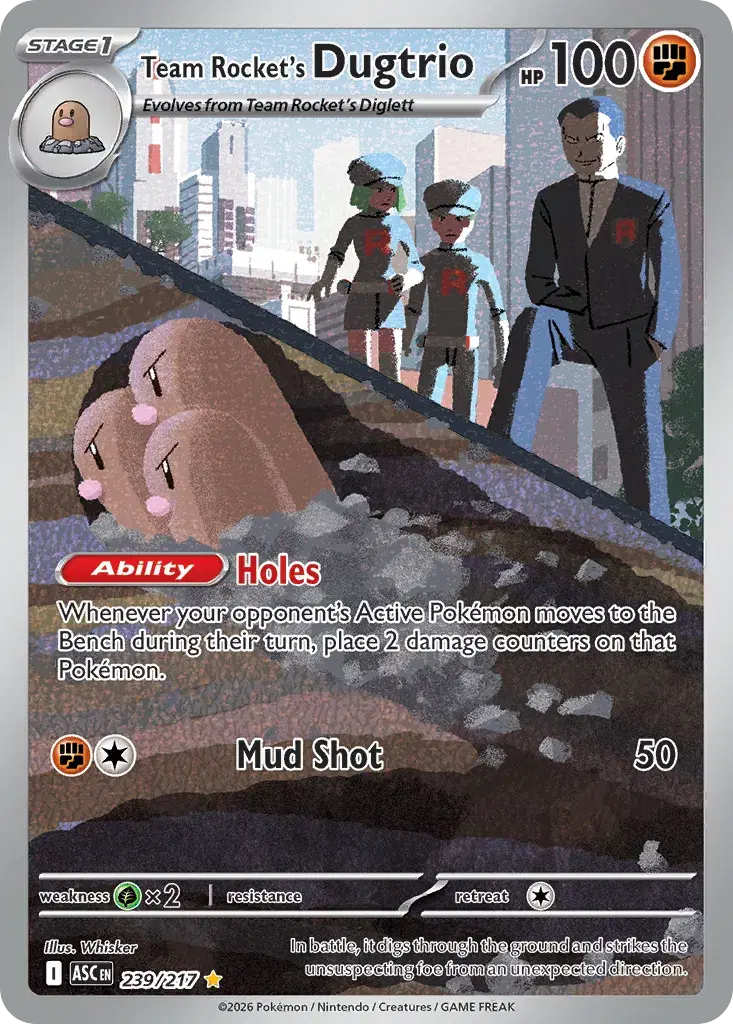 Team Rocket's Dugtrio Ascended Heroes 239