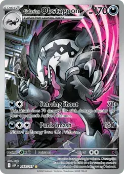Galarian Obstagoon Ascended Heroes