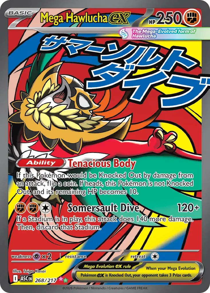 Mega Hawlucha ex Ascended Heroes 268