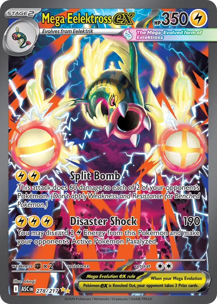Mega Eelektross ex Ascended Heroes 278