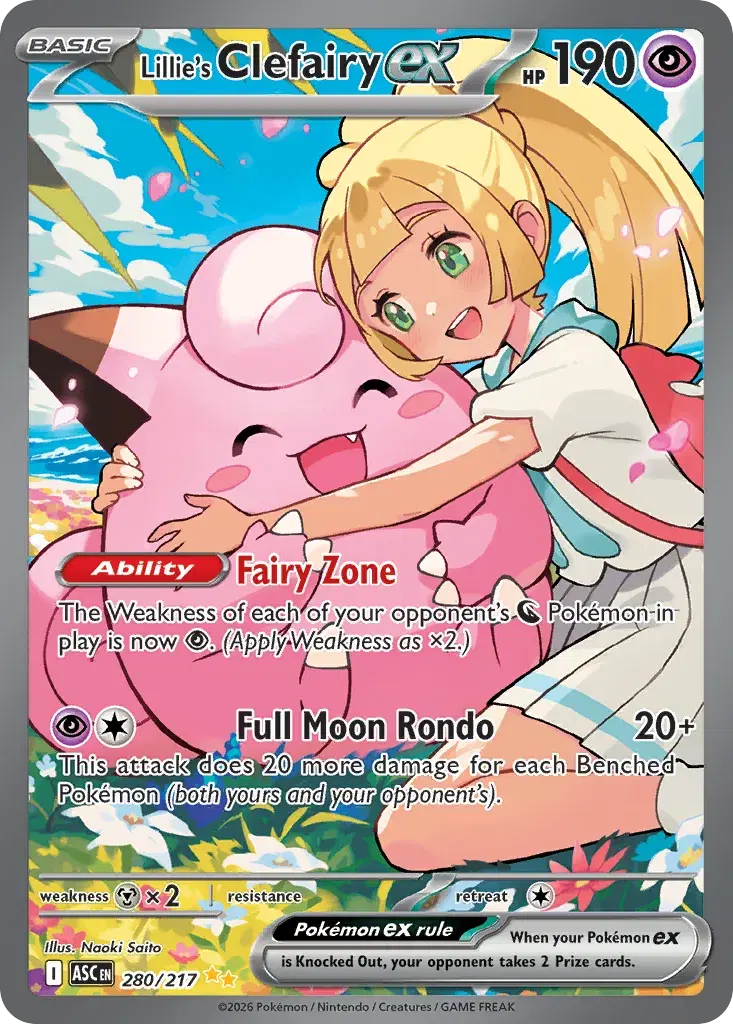 Lillie's Clefairy ex Ascended Heroes 280