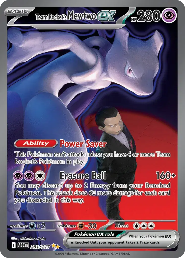 Team Rocket's Mewtwo ex Ascended Heroes 281