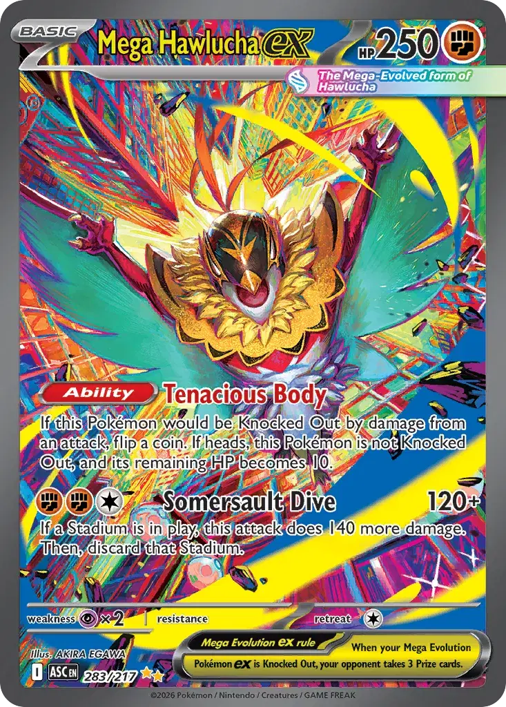 Mega Hawlucha ex Ascended Heroes 283