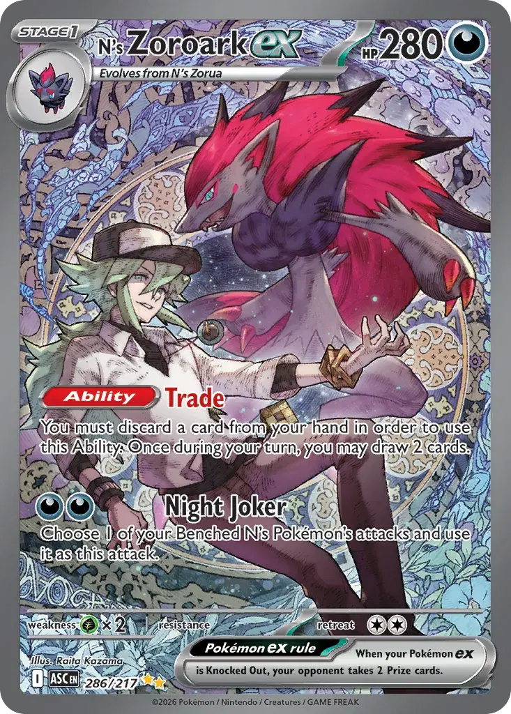 N's Zoroark ex Ascended Heroes 286