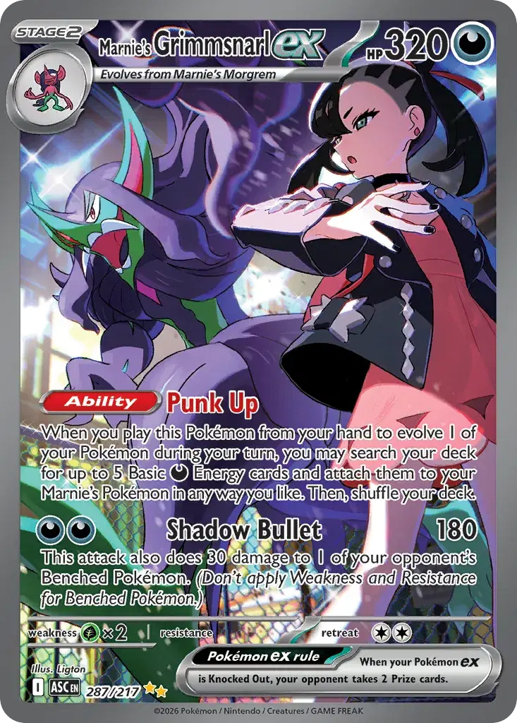 Marnie's Grimmsnarl ex Ascended Heroes 287