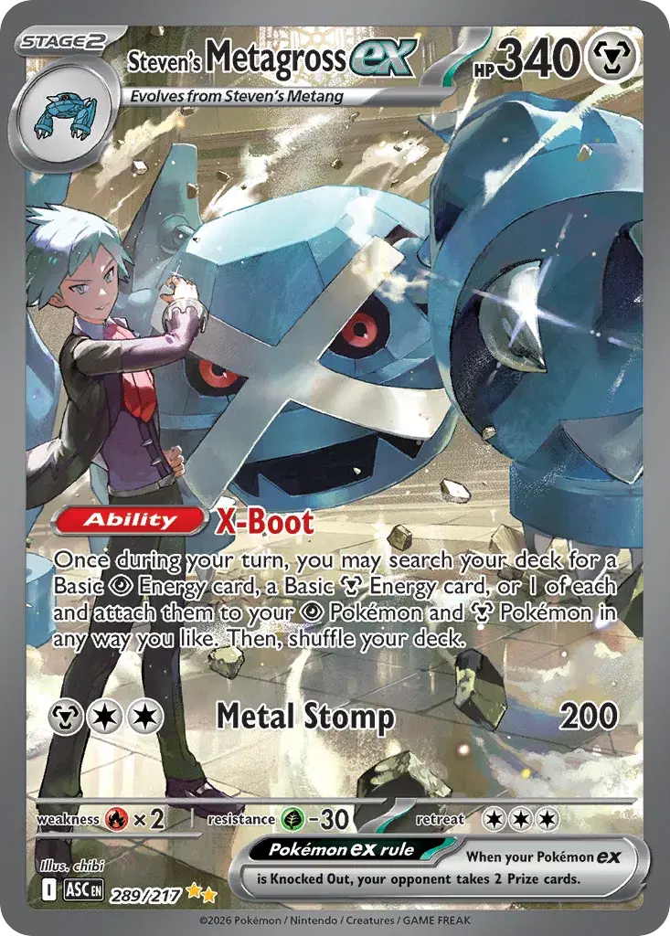 Steven's Metagross ex Ascended Heroes 289