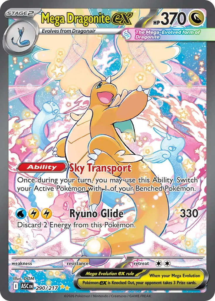 Mega Dragonite ex Ascended Heroes 290