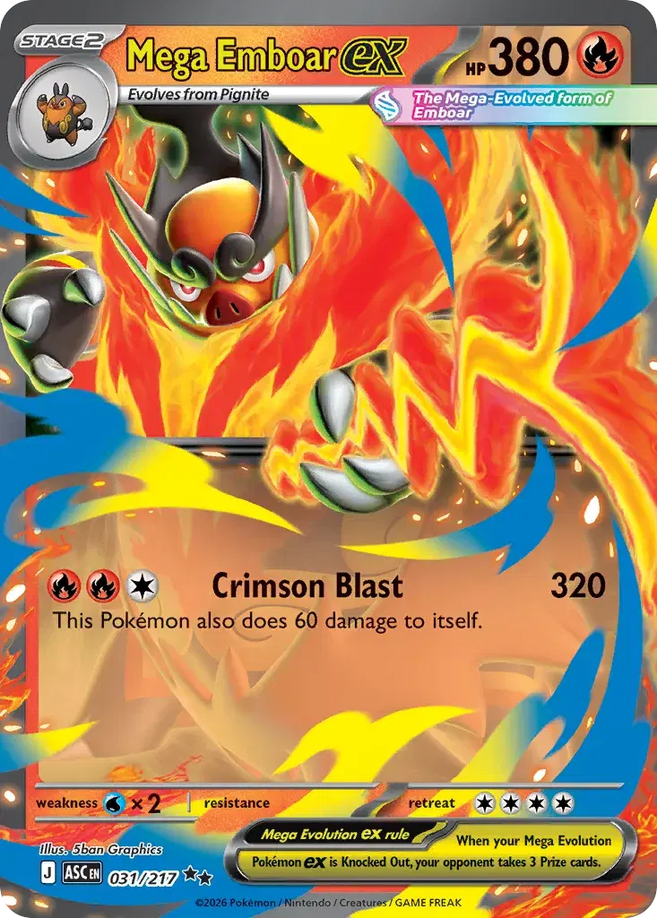 Mega Emboar ex Ascended Heroes 31
