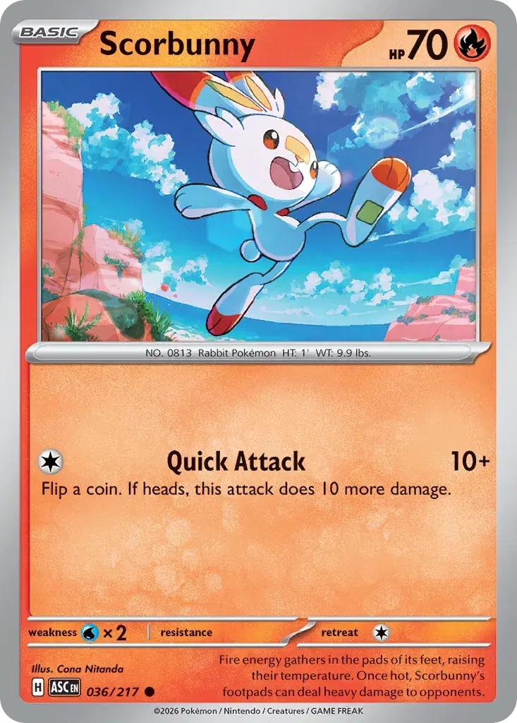 Scorbunny Ascended Heroes 36