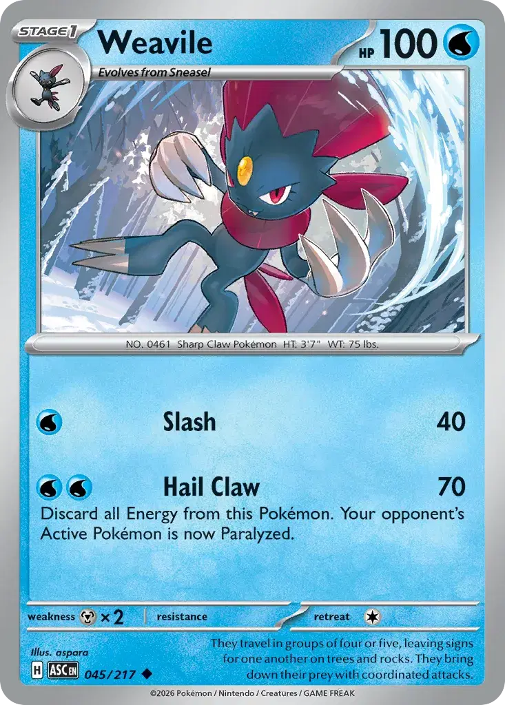 Weavile Ascended Heroes 45