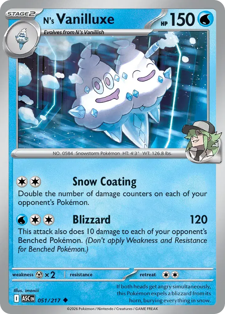 N's Vanilluxe Ascended Heroes 51