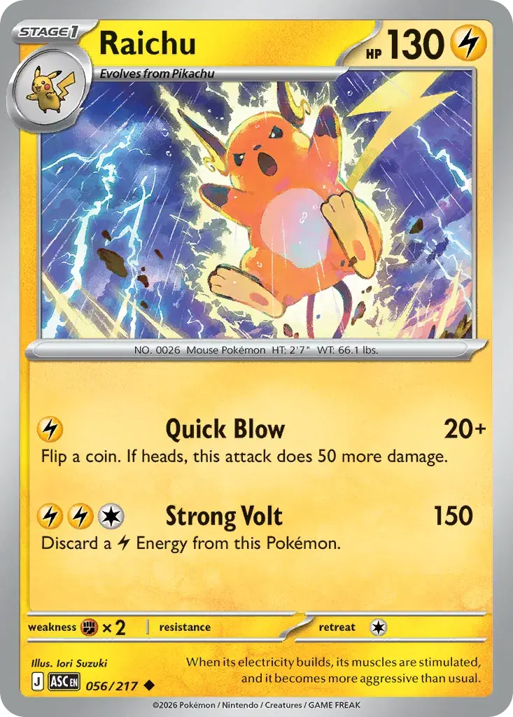 Raichu Ascended Heroes 56