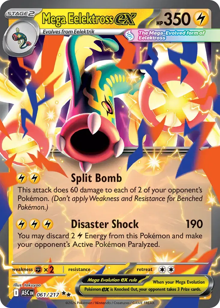 Mega Eelektross ex Ascended Heroes 61