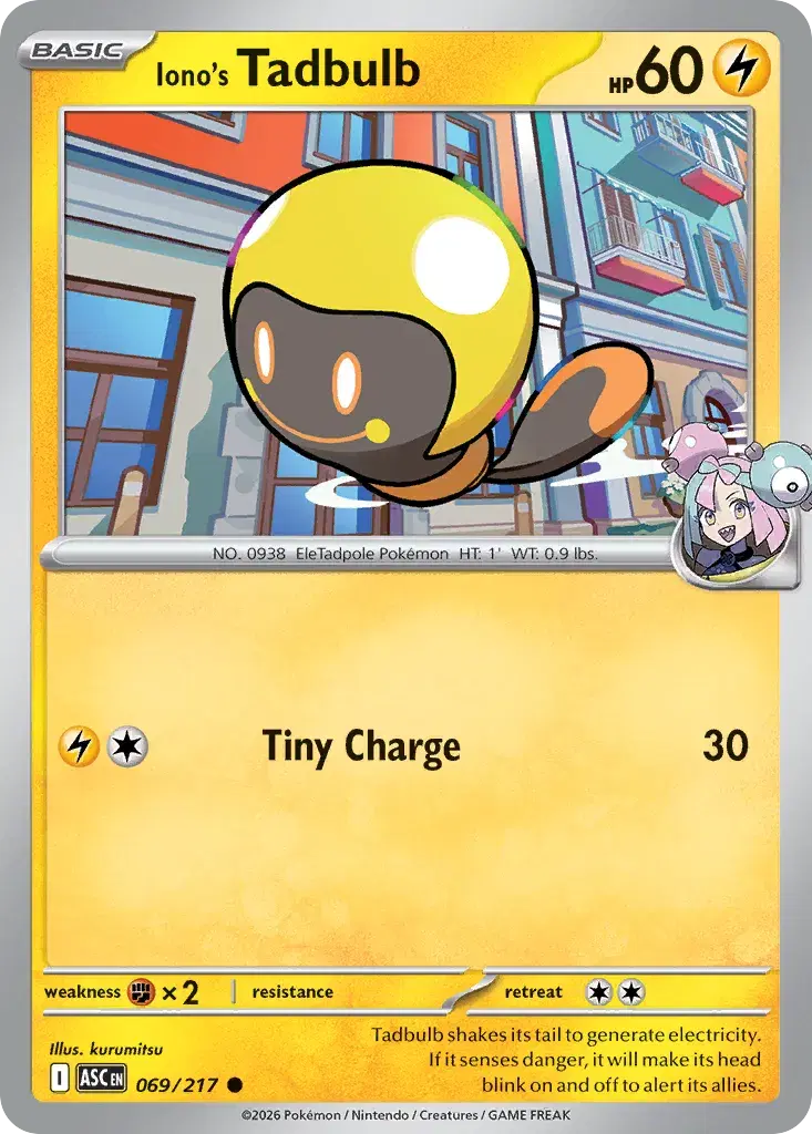 Iono's Tadbulb Ascended Heroes 69