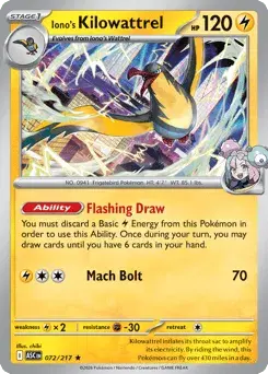 Iono's Kilowattrel Ascended Heroes