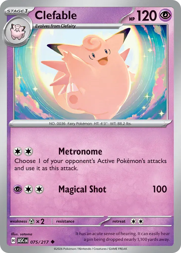 Clefable Ascended Heroes 75