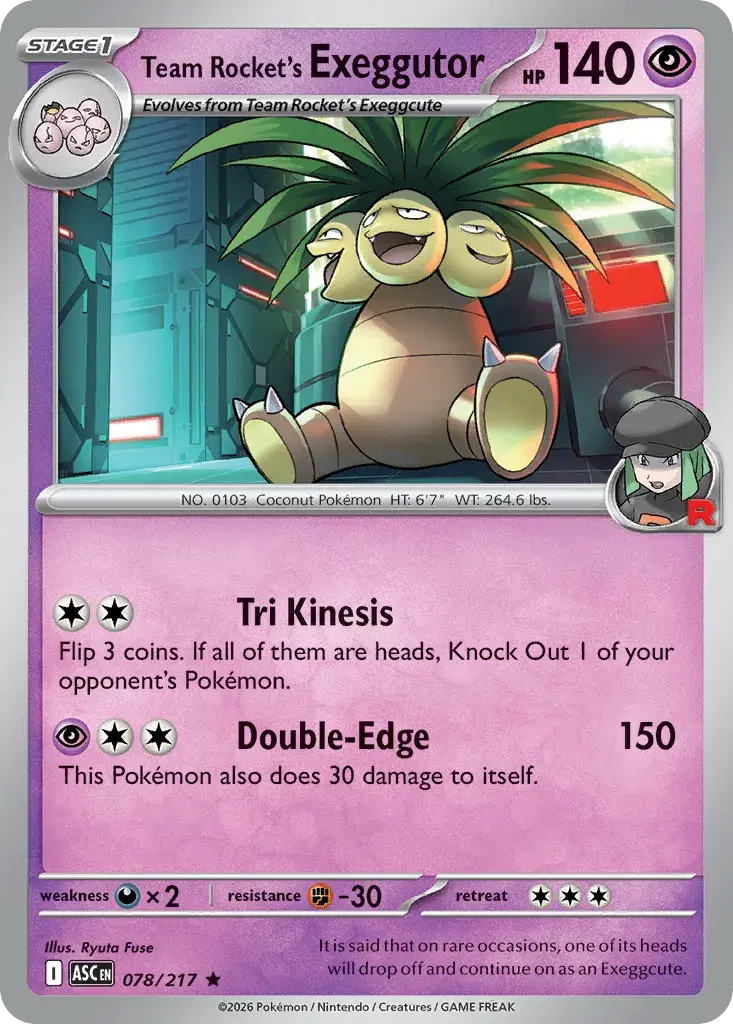 Team Rocket's Exeggutor Ascended Heroes 78