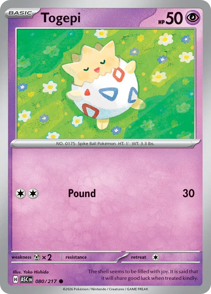 Togepi Ascended Heroes 80