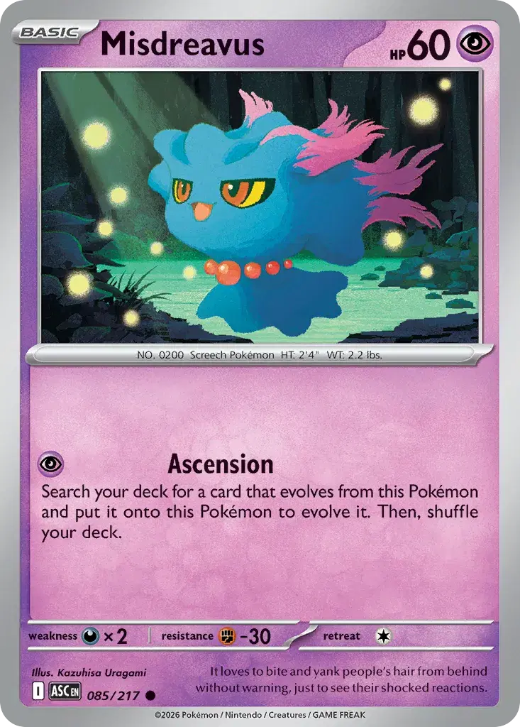 Misdreavus Ascended Heroes 85
