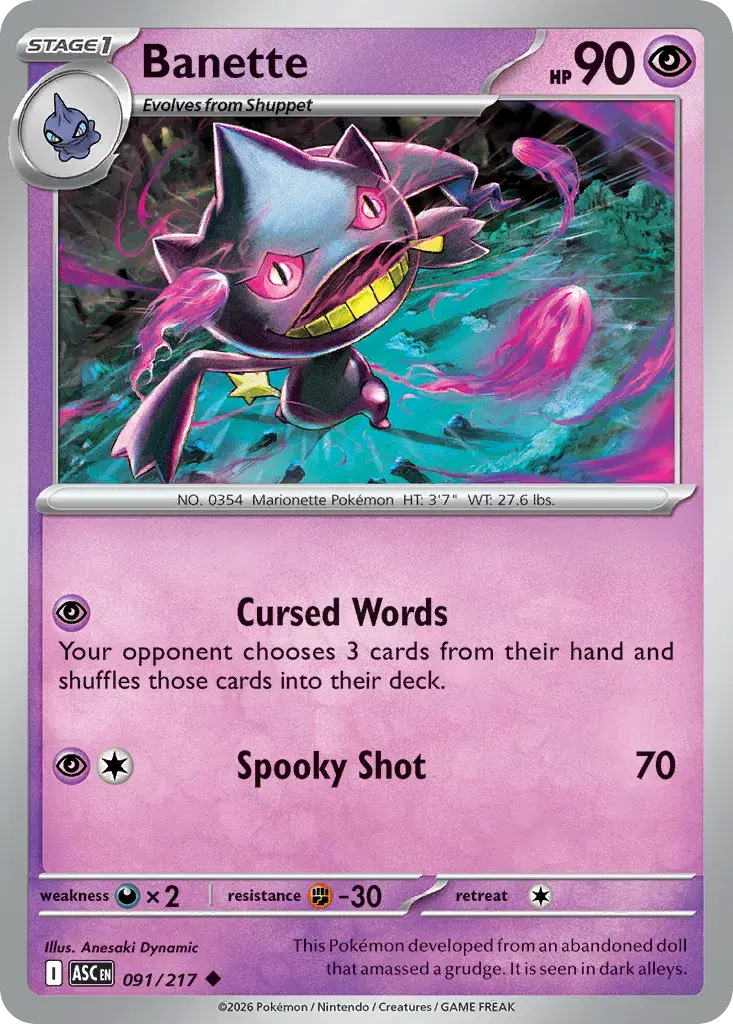 Banette Ascended Heroes 91