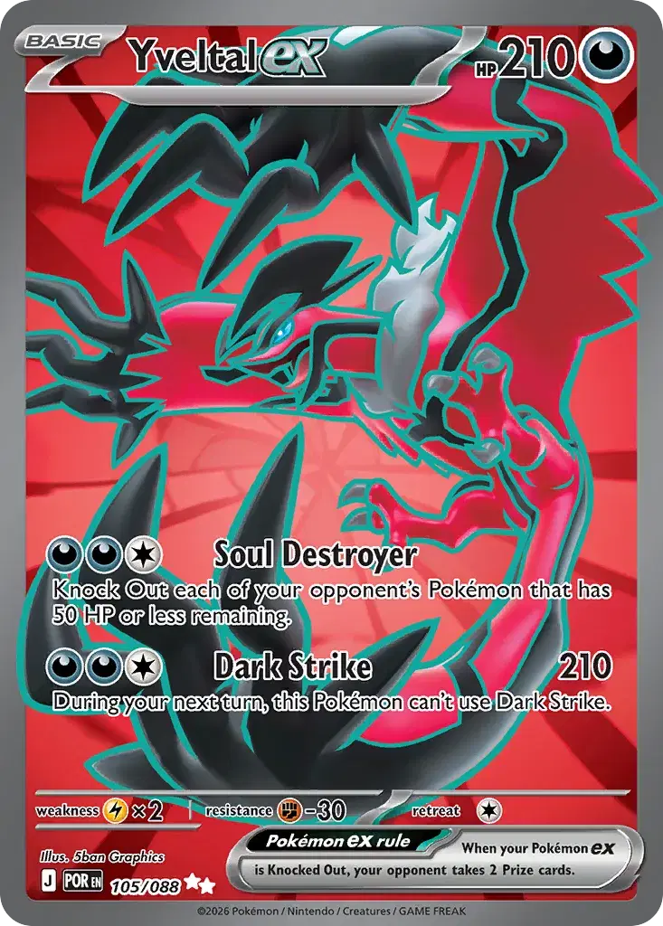 Yveltal ex Perfect Order 105
