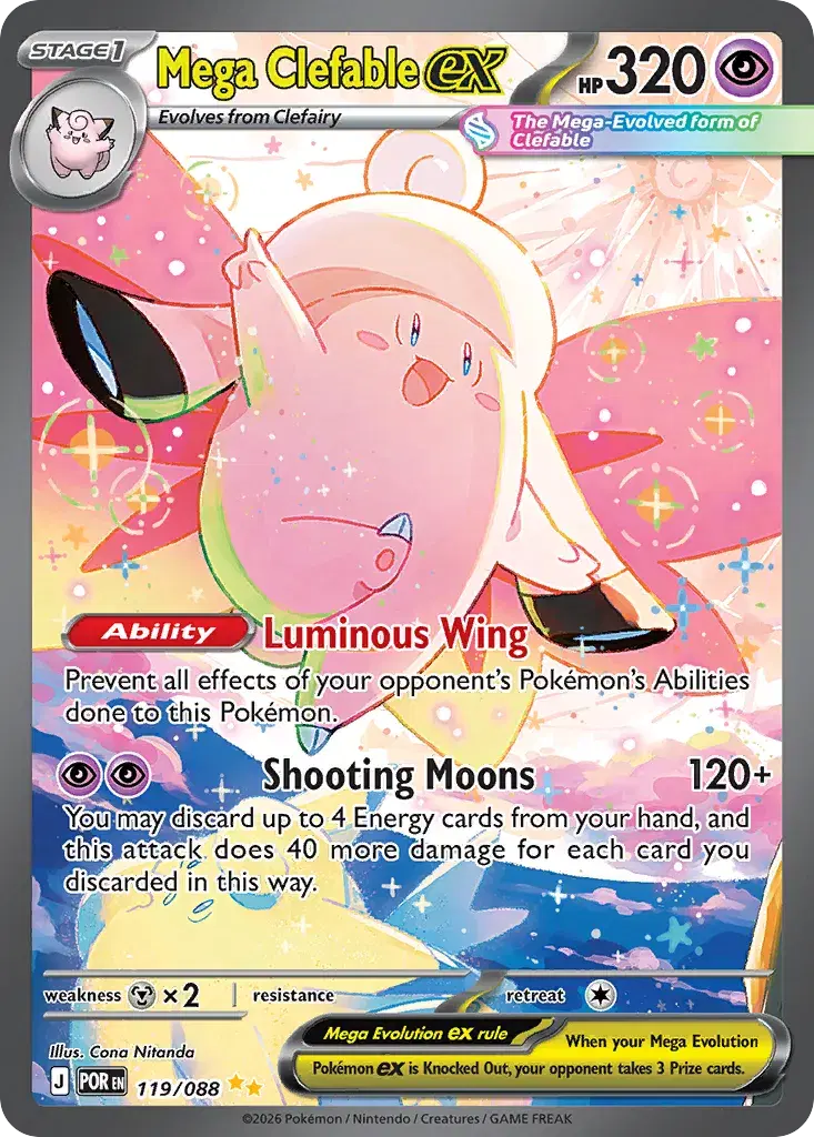 Mega Clefable ex Perfect Order 119