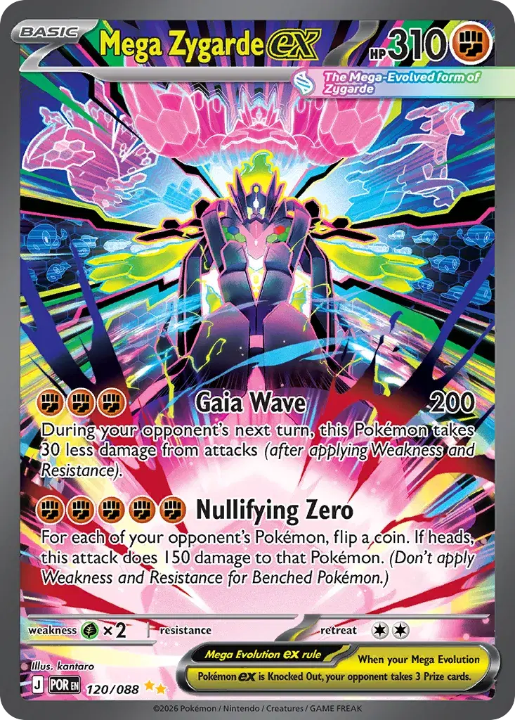 Mega Zygarde ex Perfect Order 120