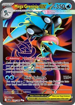 Mega Greninja ex Chaos Rising