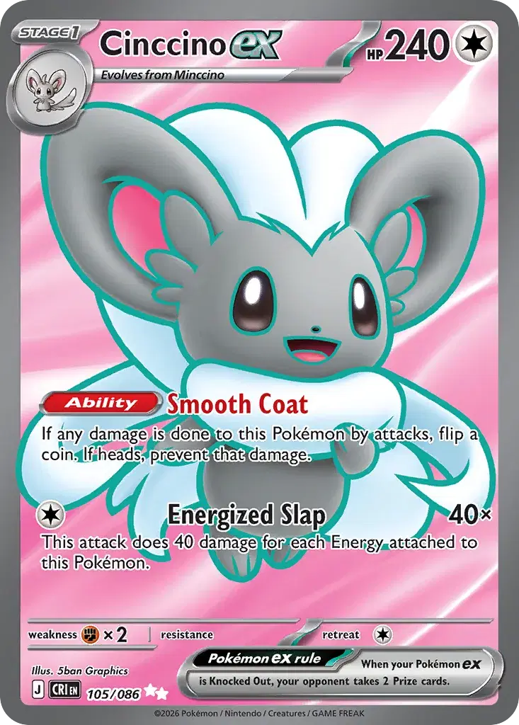 Cinccino ex Chaos Rising 105