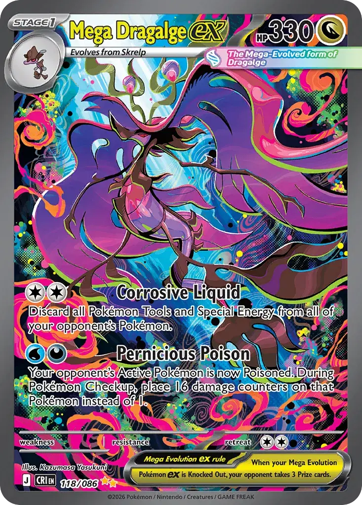 Mega Dragalge ex Chaos Rising 118